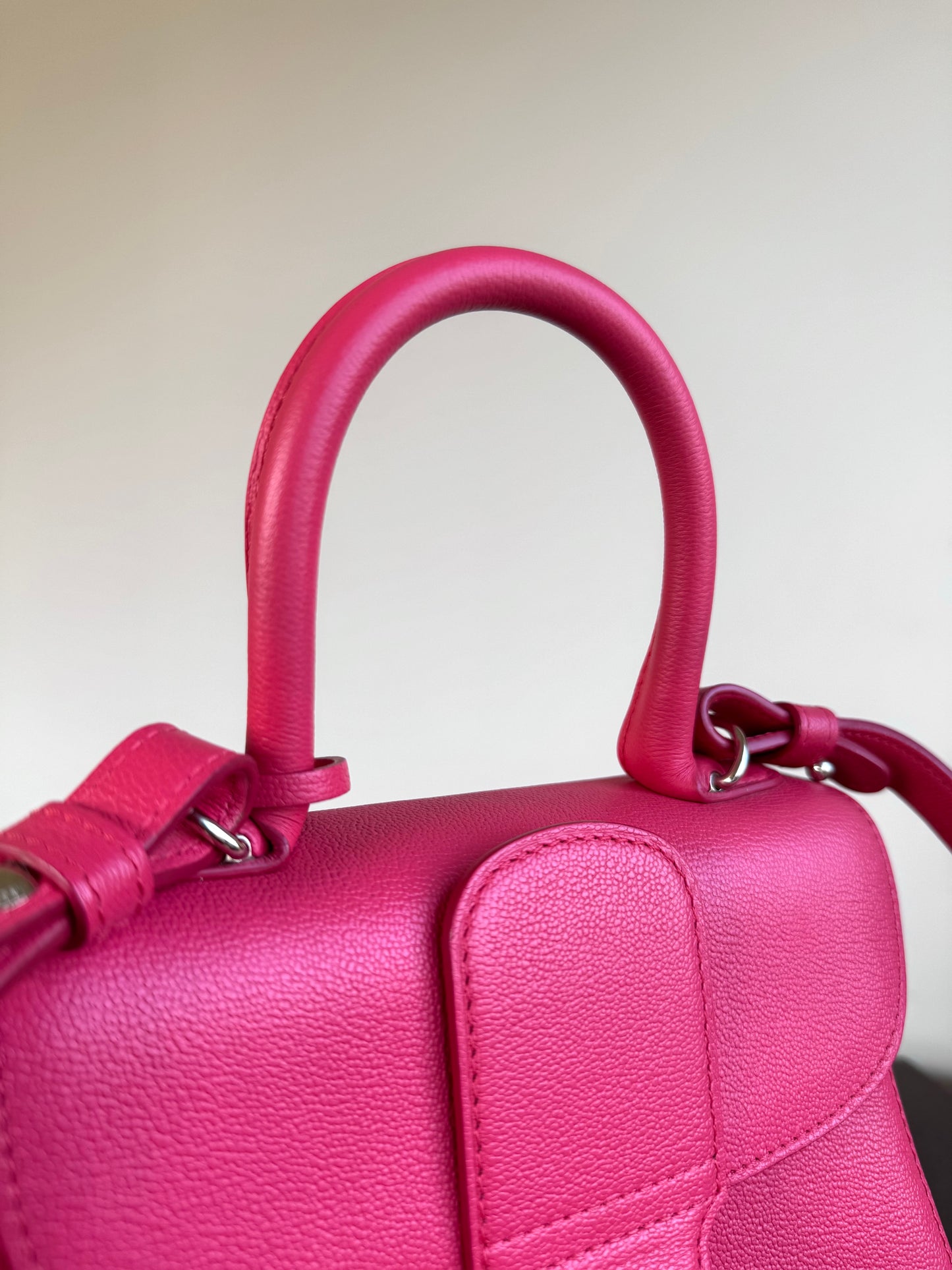 Pre-owned Delvaux Brillant Mini Pink Leather Bag