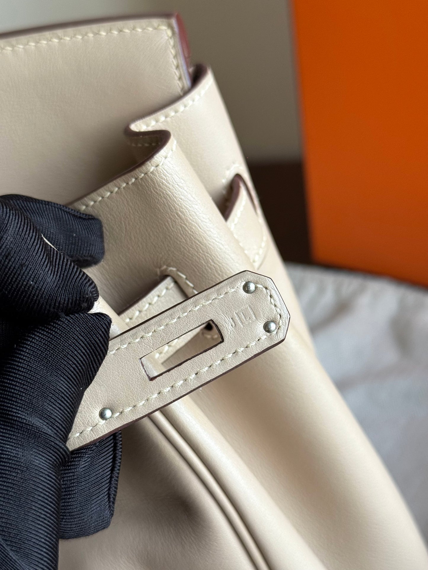 Pre-owned Hermès Birkin 35 Trench Swift Leather Bag