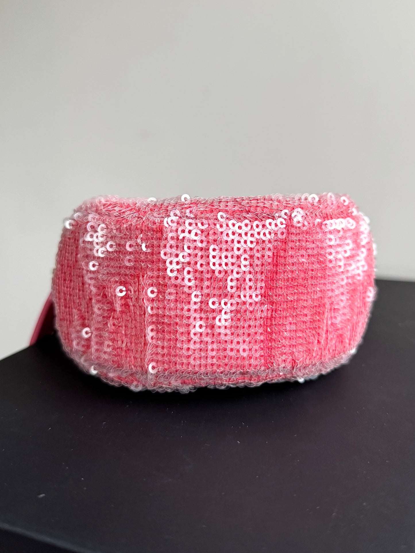 Pre-owned Chanel 19 Round Pink Clutch With Chain
