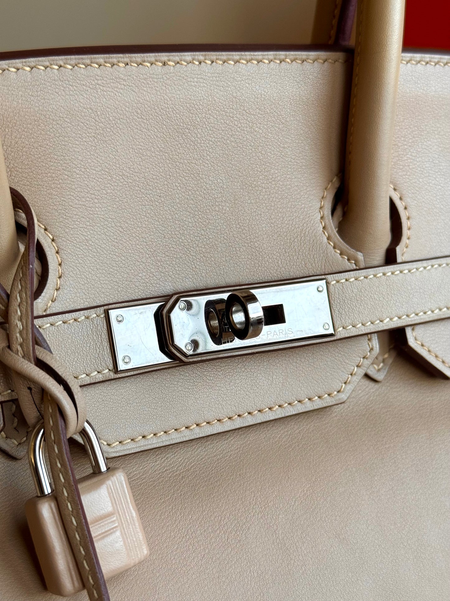 Pre-owned Hermès Birkin 35 Trench Swift Leather Bag