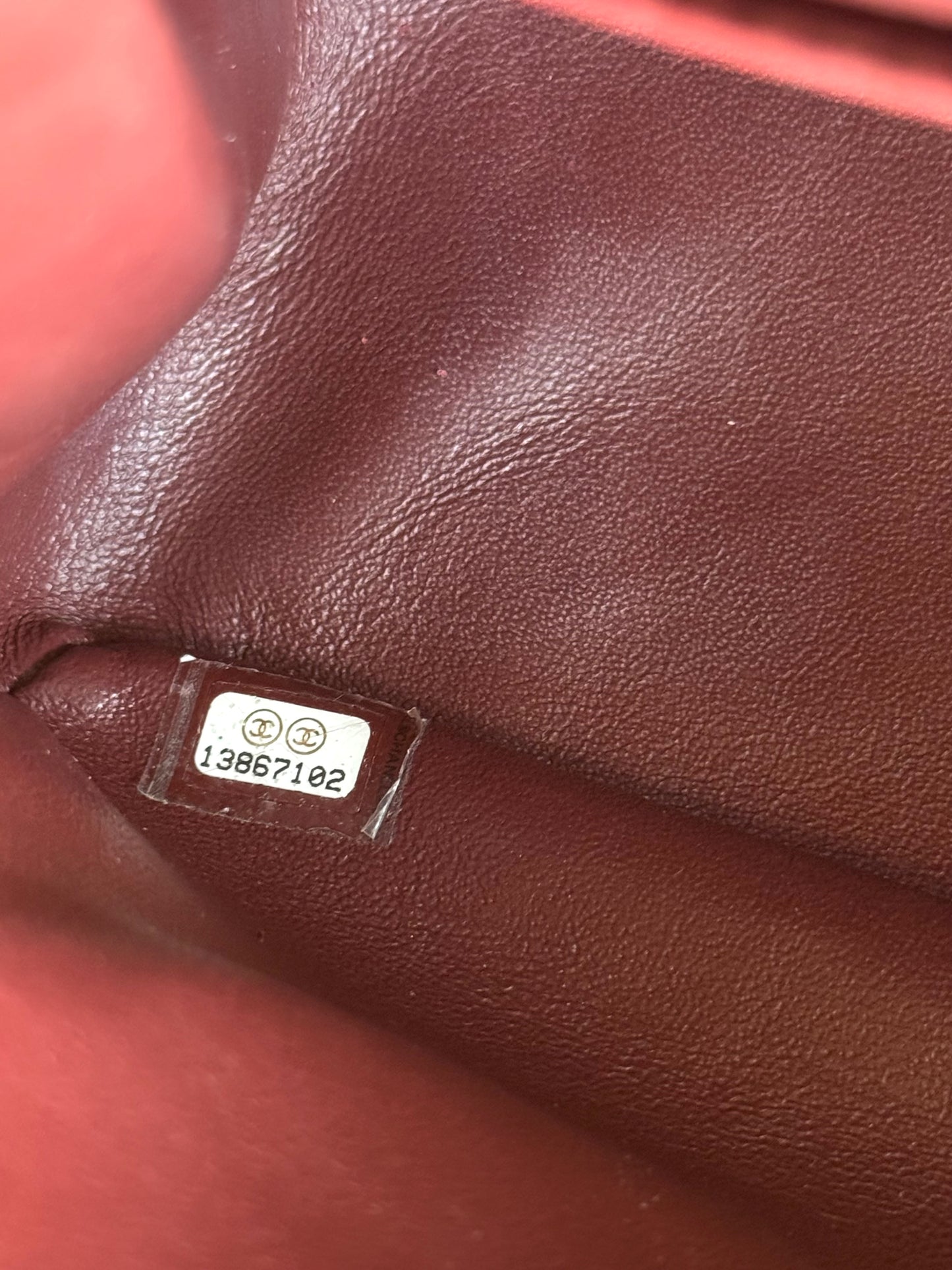 Pre-owned Chanel 2.55 Reissue Maxi 227 Burgundy Patent Leather Flap Bag