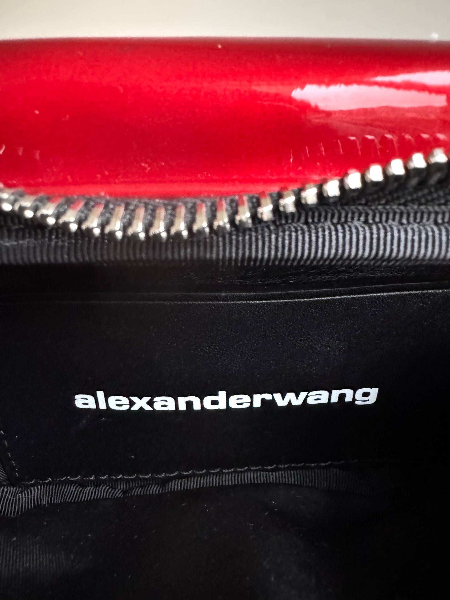 Pre-owned Alexander Wang Mini Attica Red Patent Leather Belt Bag