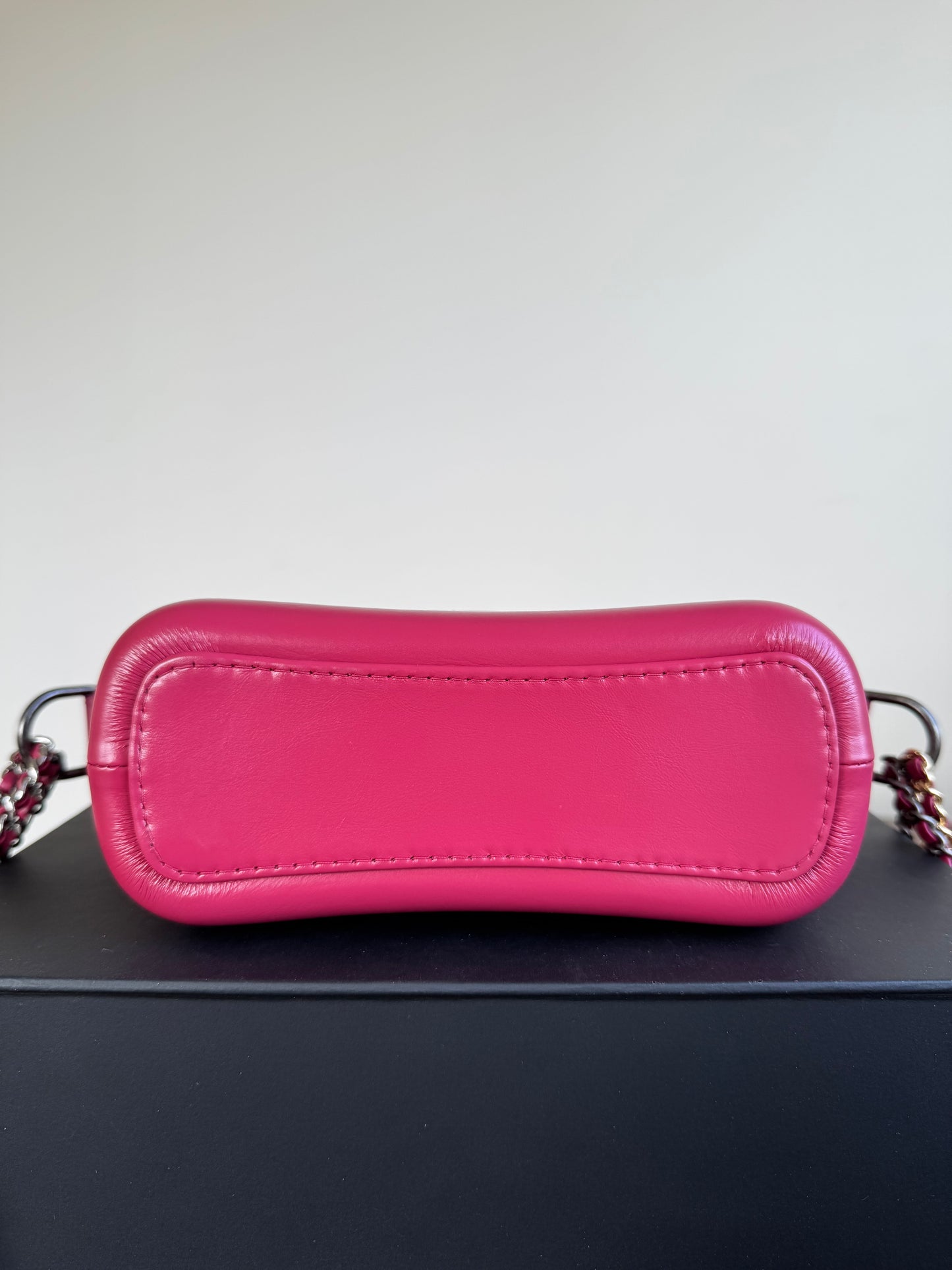Pre-owned Chanel Gabrielle Small Rose Calfskin Hobo Bag