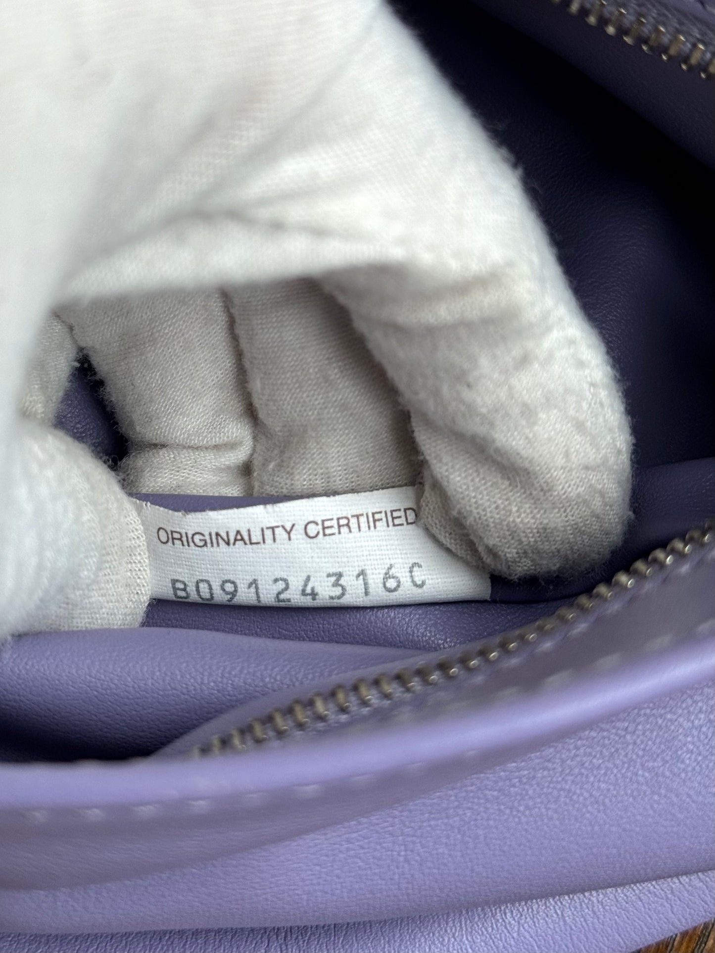 Pre-owned Bottega Veneta The Twist Mini Lavender Leather Bag