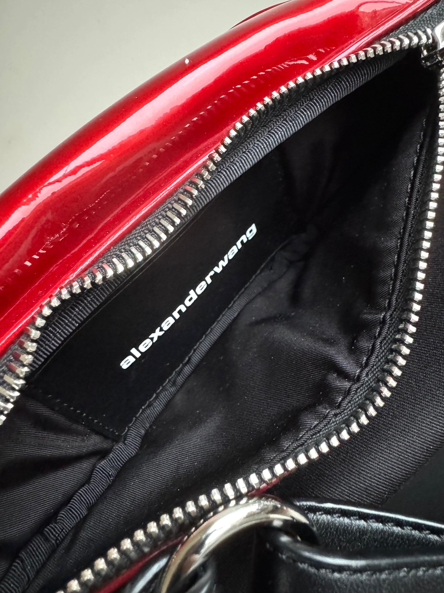 Pre-owned Alexander Wang Mini Attica Red Patent Leather Belt Bag
