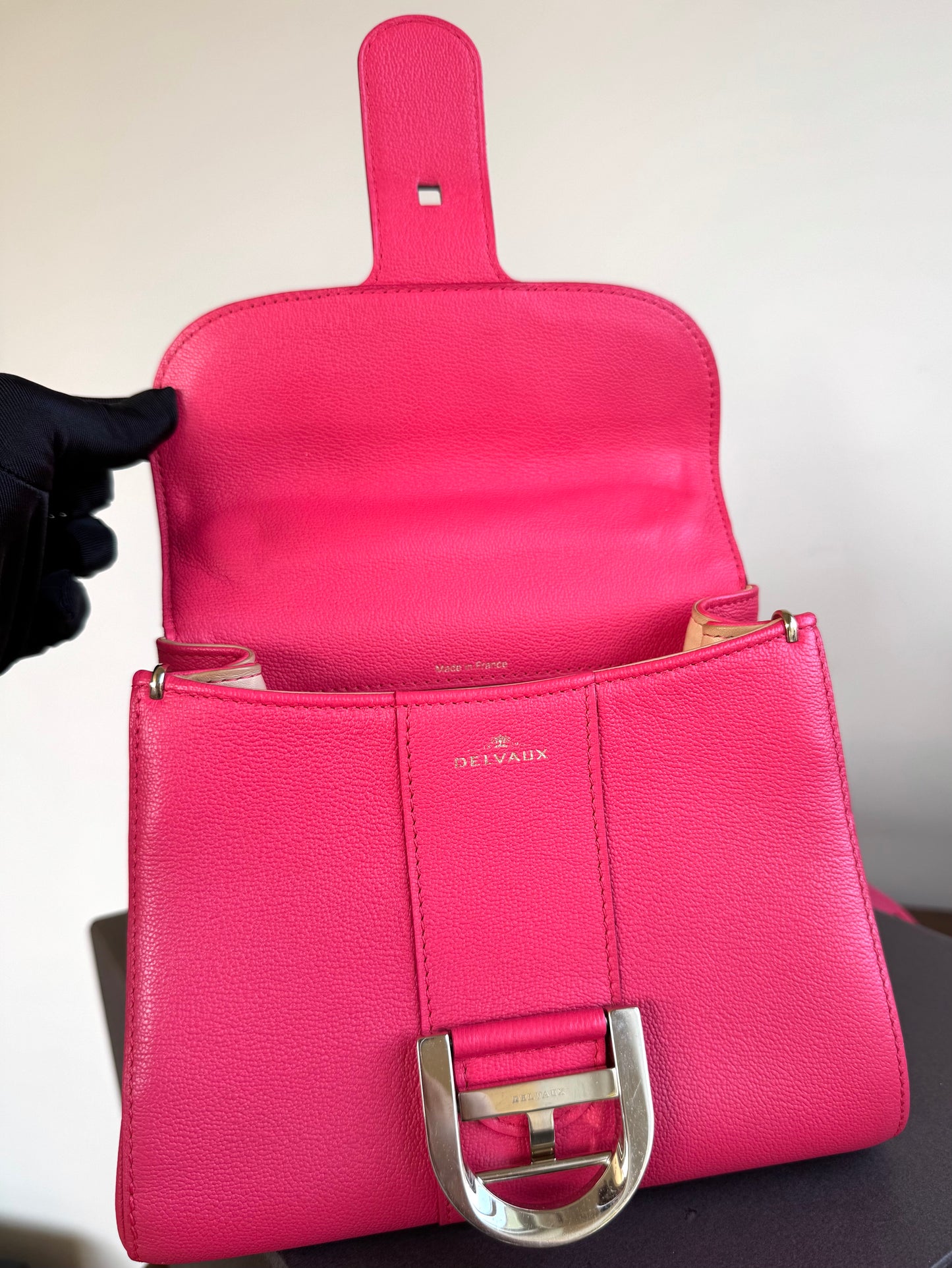 Pre-owned Delvaux Brillant Mini Pink Leather Bag