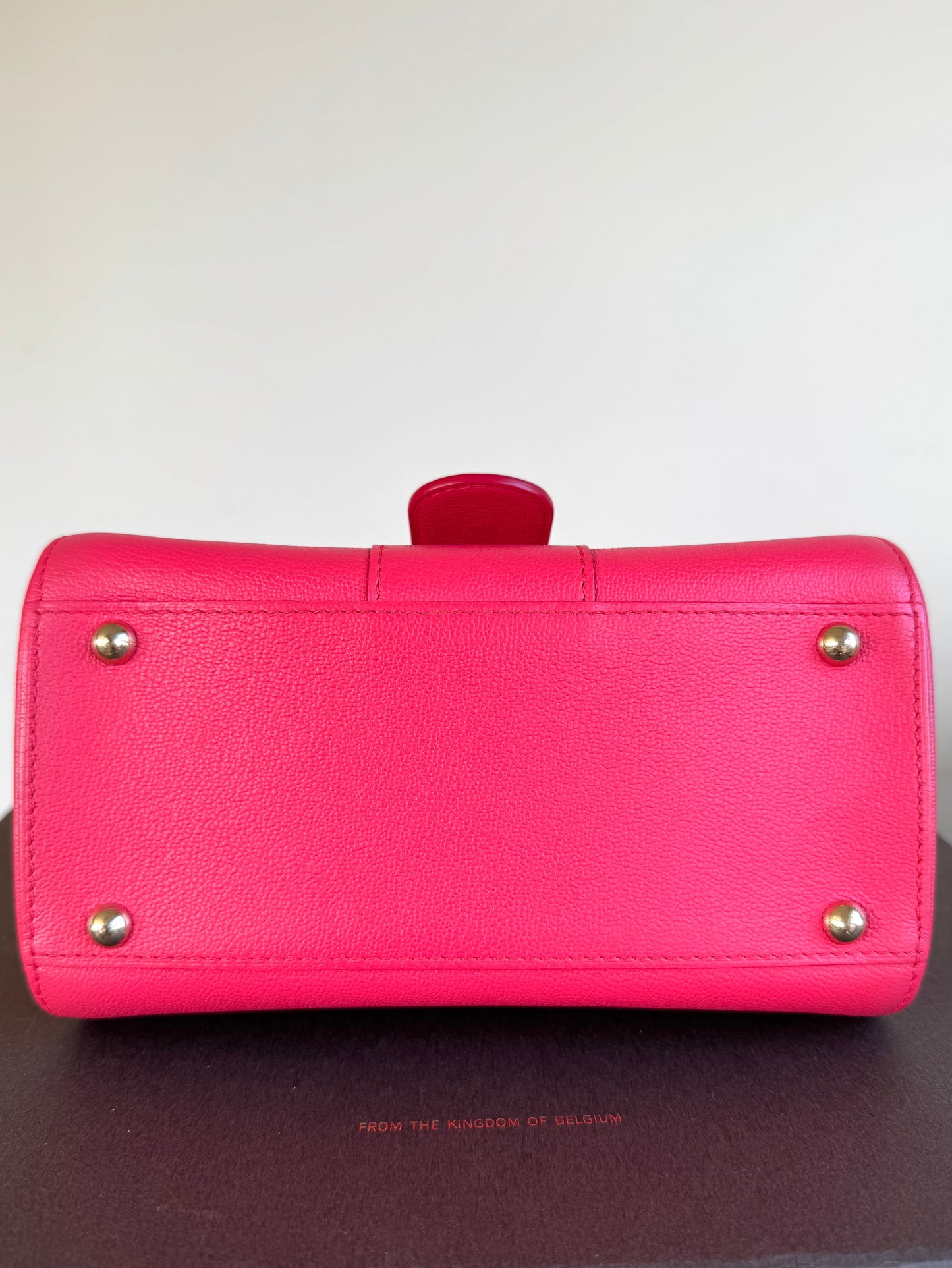 Pre-owned Delvaux Brillant Mini Pink Leather Bag