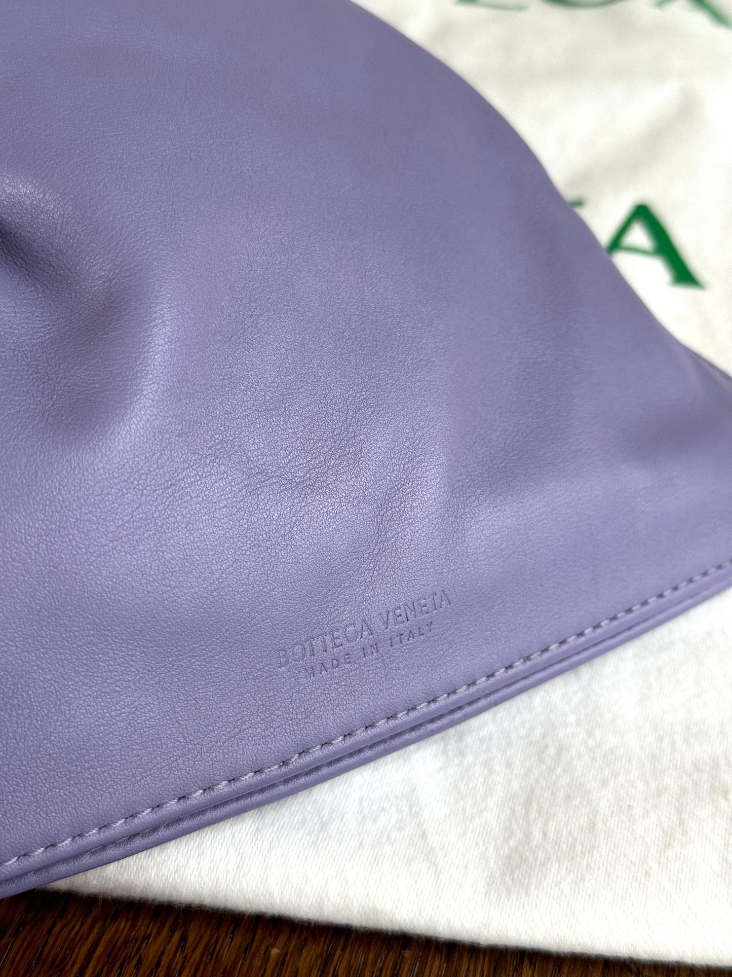 Pre-owned Bottega Veneta The Twist Mini Lavender Leather Bag