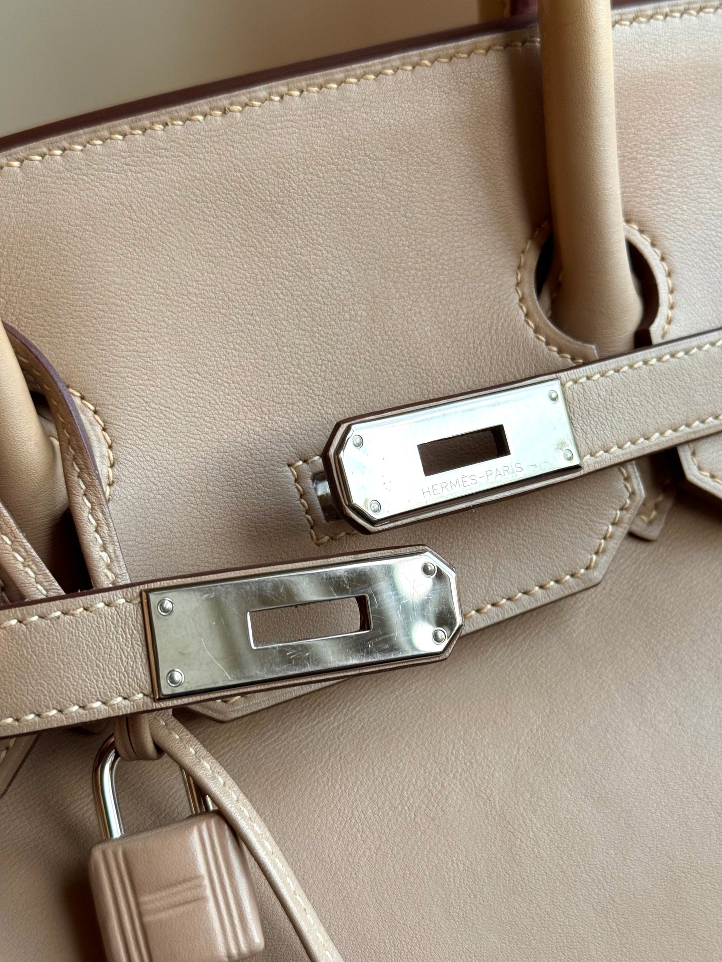 Pre-owned Hermès Birkin 35 Trench Swift Leather Bag