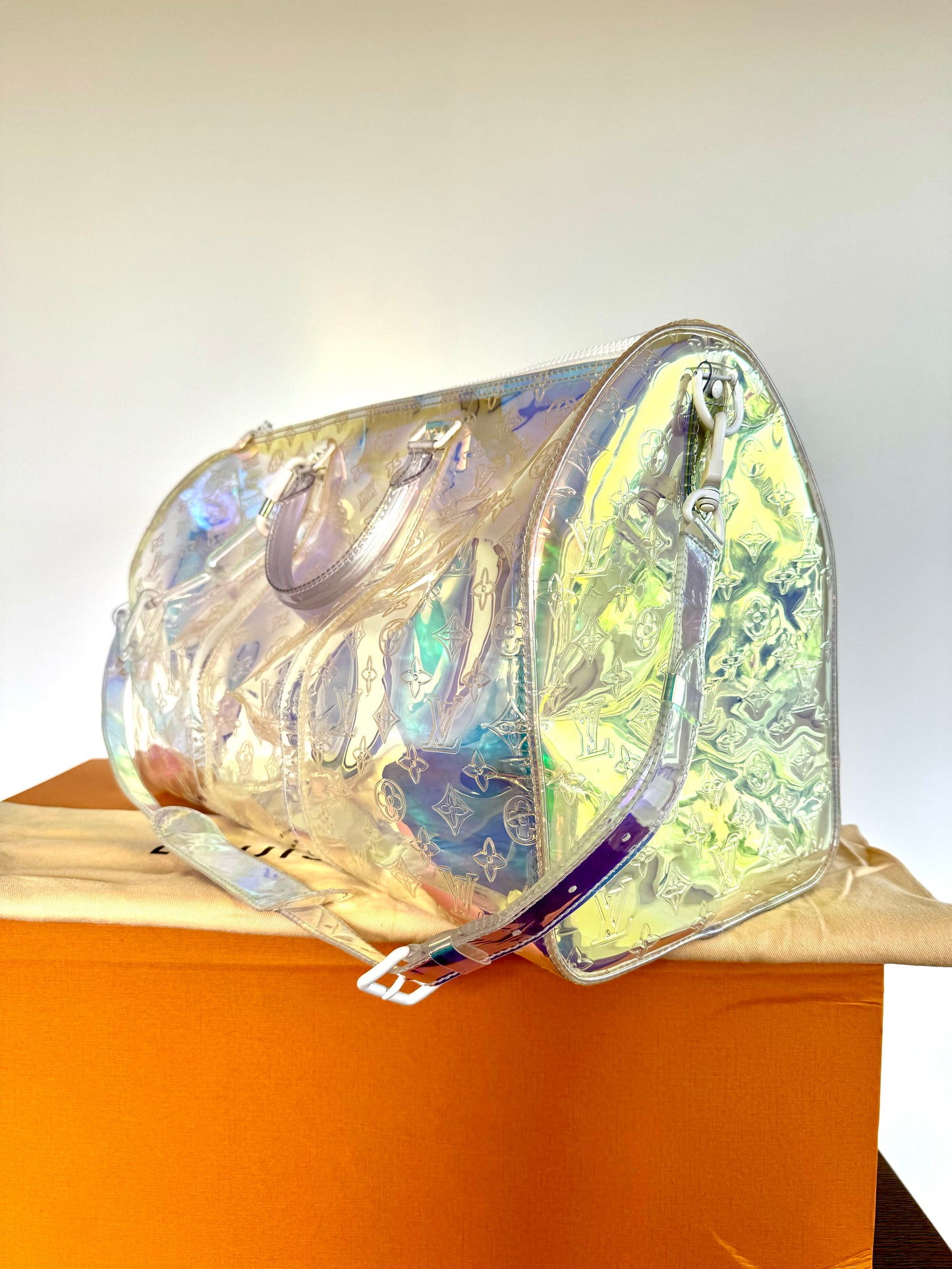 Pre-owned Louis Vuitton Keepall 50 Prism Multicolor Travel Bag