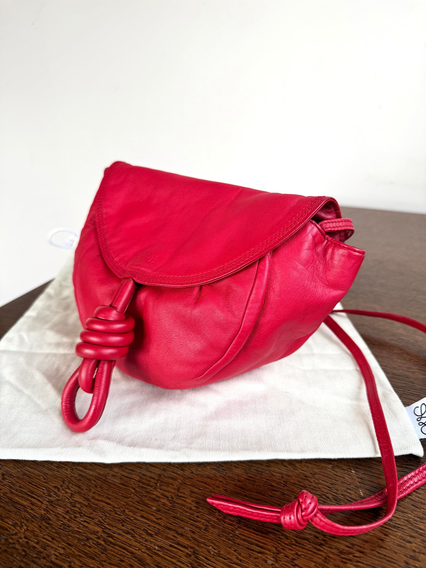 Pre-owned Loewe Red Leather Crossbody Bag
