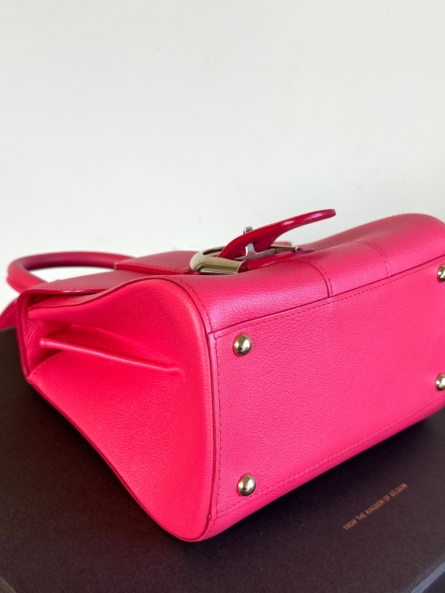 Pre-owned Delvaux Brillant Mini Pink Leather Bag