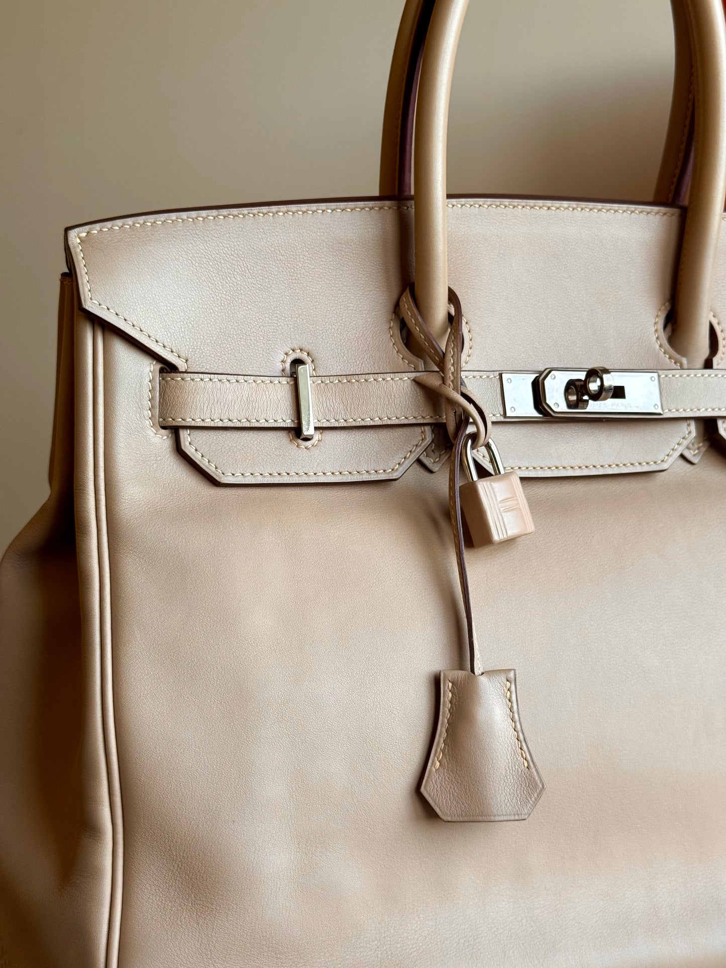 Pre-owned Hermès Birkin 35 Trench Swift Leather Bag