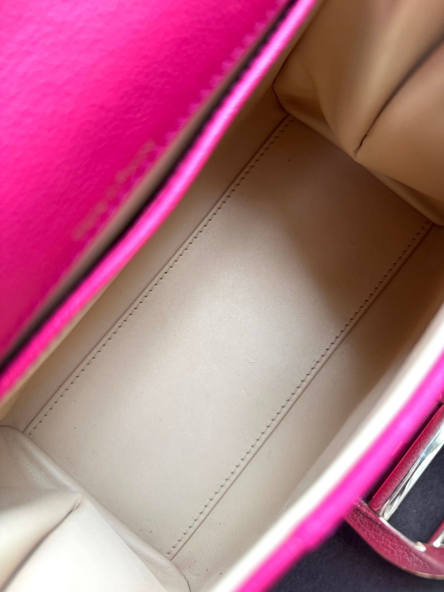 Pre-owned Delvaux Brillant Mini Indian Rose Leather Bag