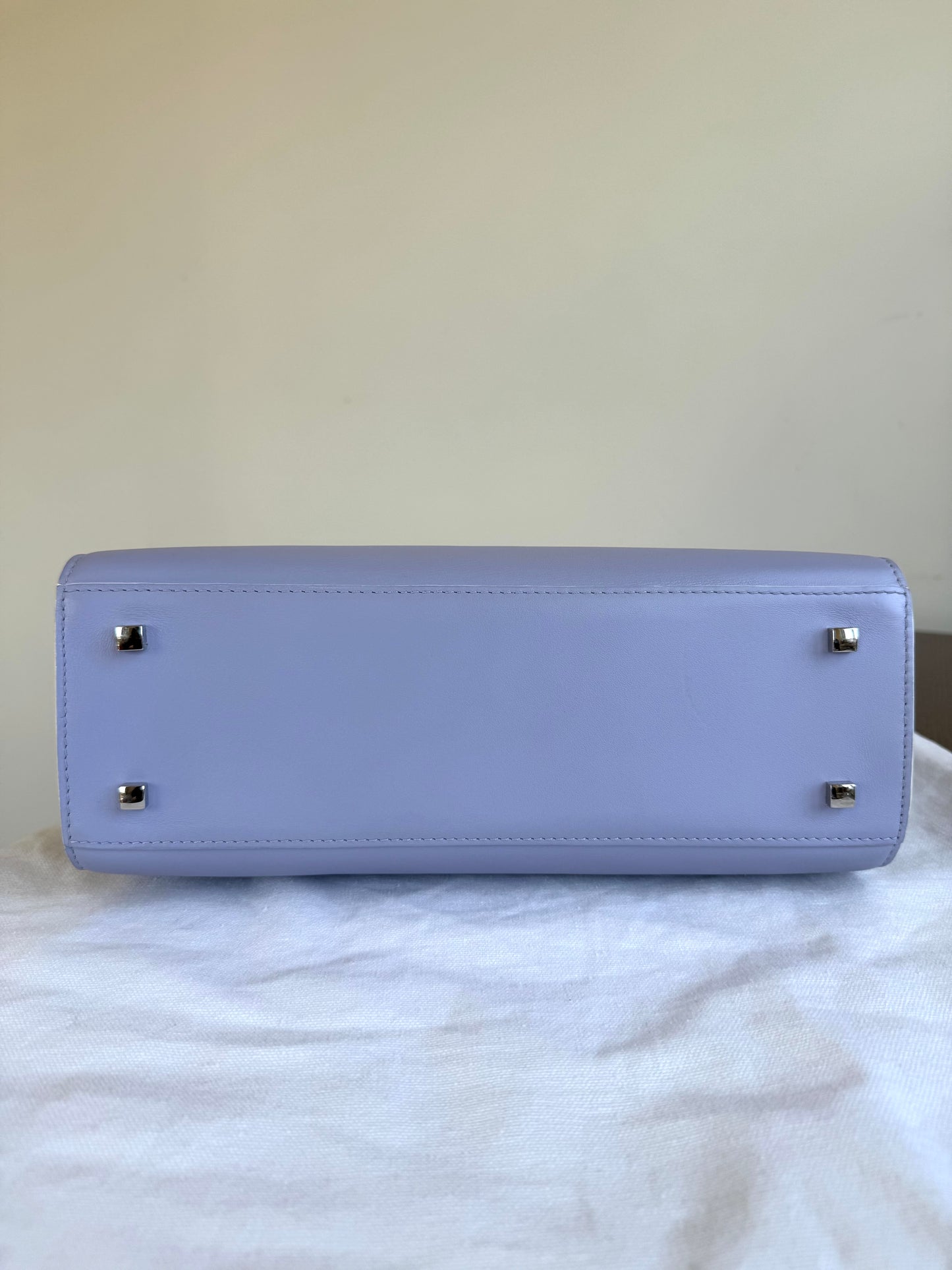 Pre-owned Delvaux Tempête MM Lavender Leather Bag
