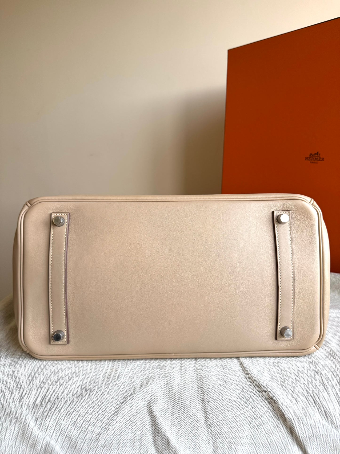 Pre-owned Hermès Birkin 35 Trench Swift Leather Bag