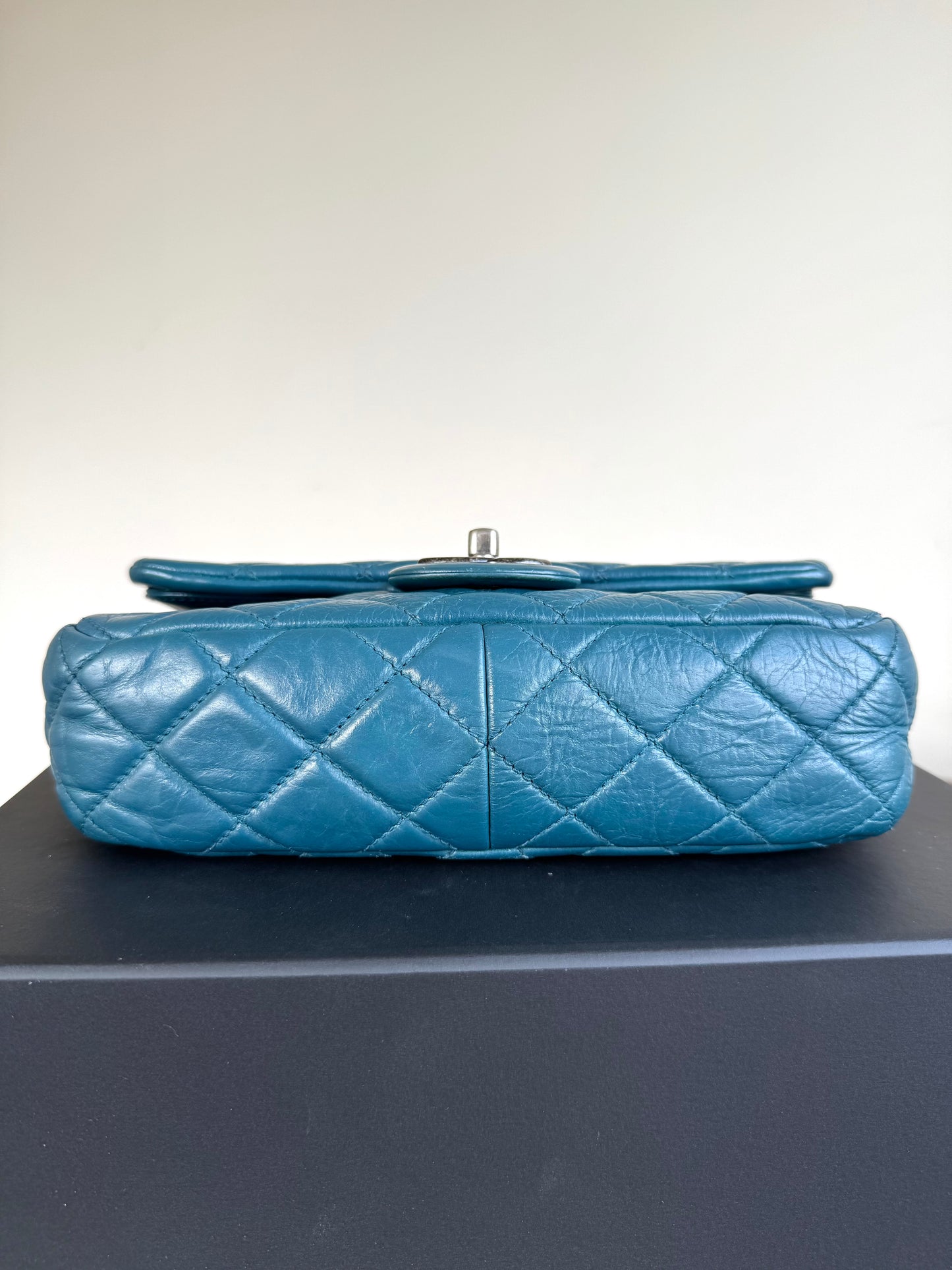 Pre-owned Chanel Paris-Dallas CC Blue Aged Calfskin Double Flap Bag