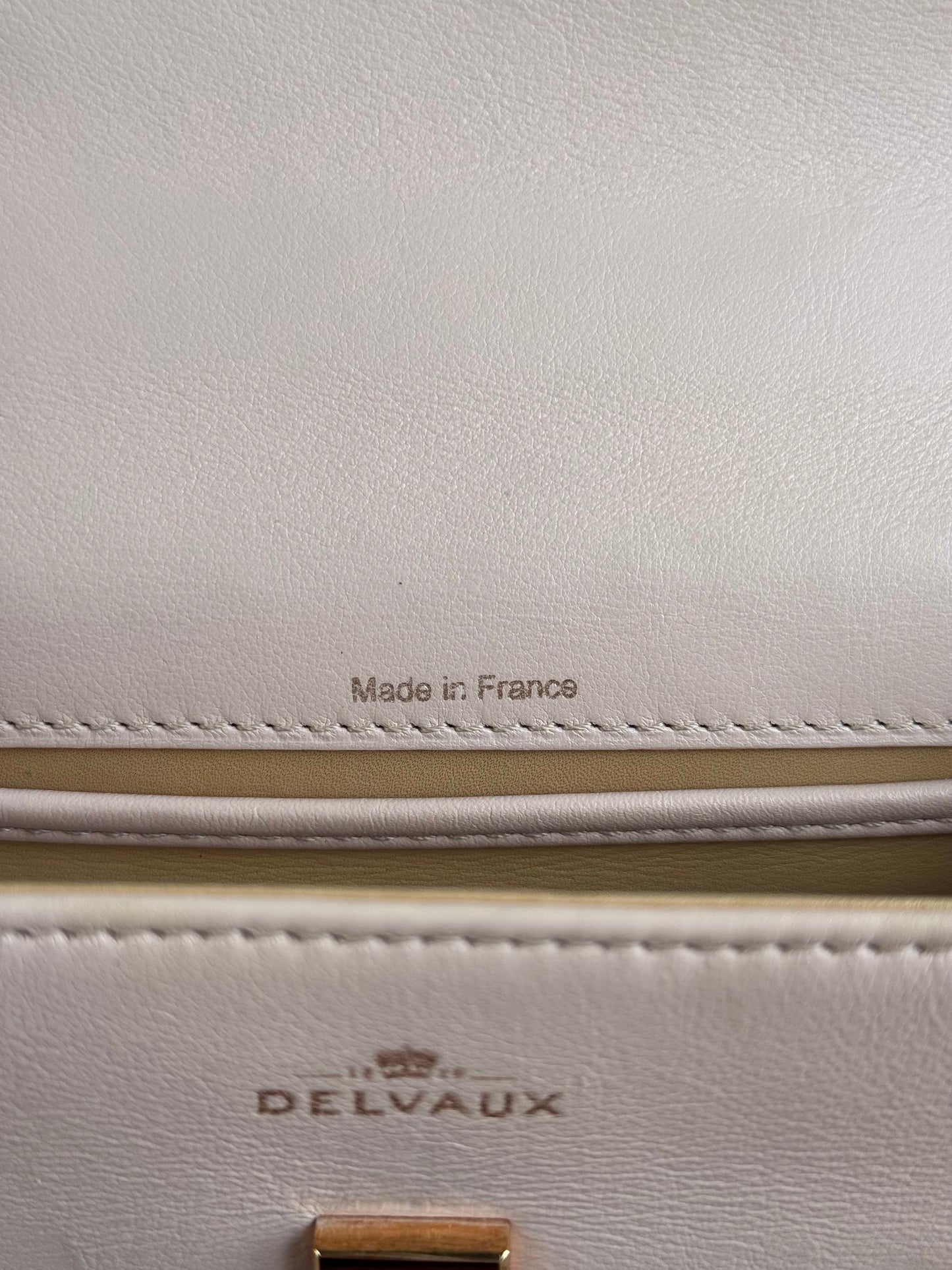 Pre-owned Delvaux Tempête PM Nude Rose Calfskin Bag