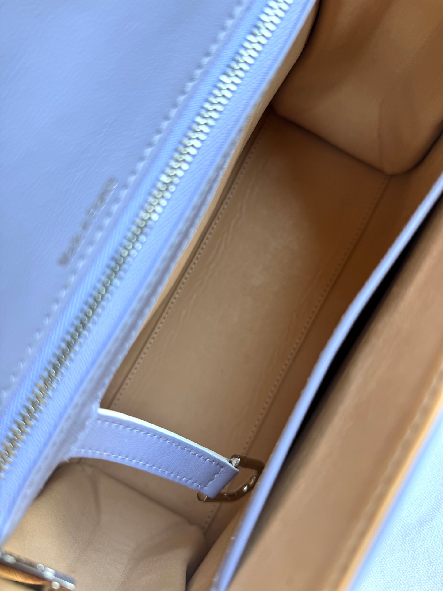 Pre-owned Delvaux Tempête MM Lavender Leather Bag