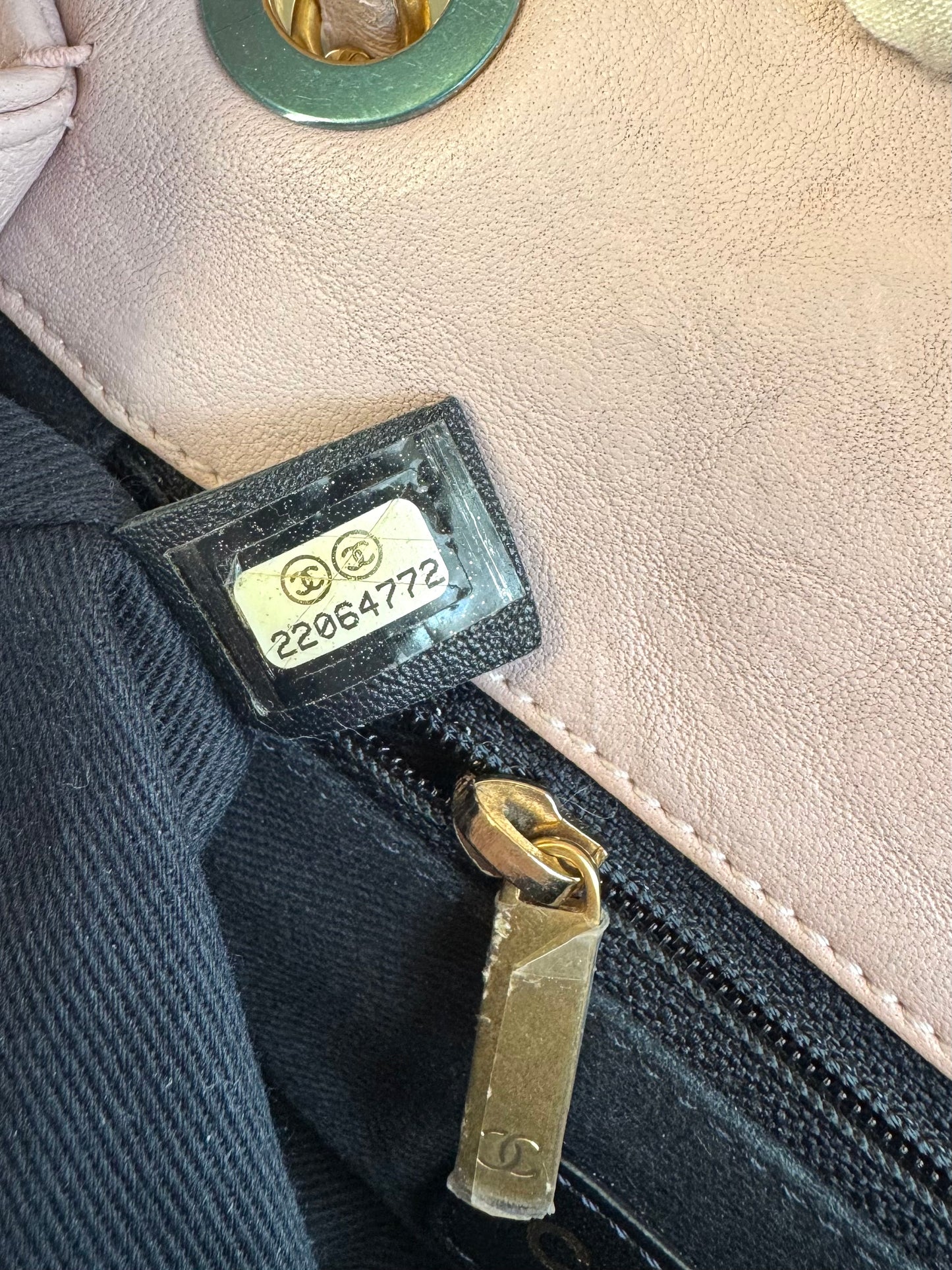 Pre-owned Chanel Timeless Small Light Rose Calfskin Flap Bag
