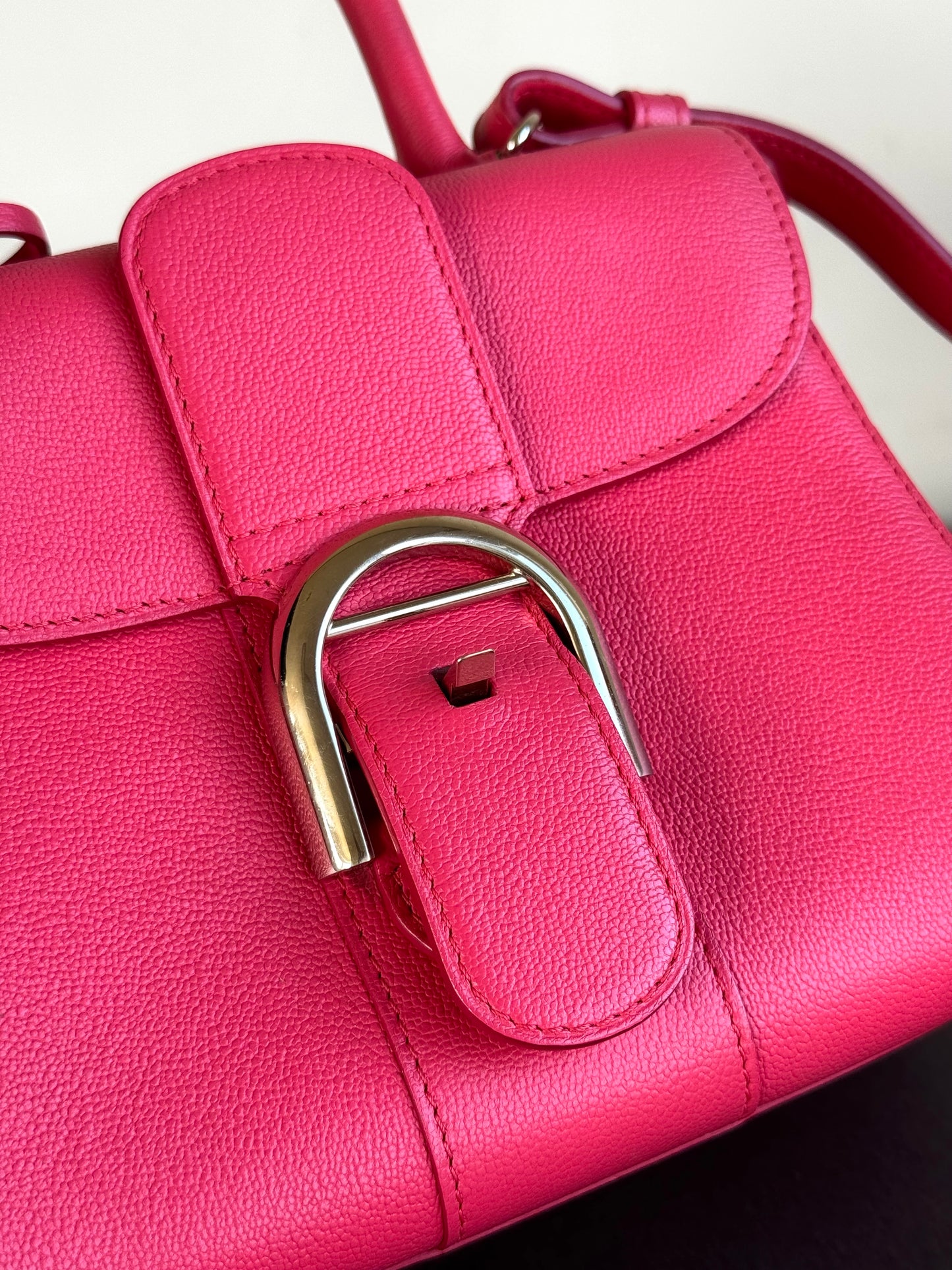 Pre-owned Delvaux Brillant Mini Pink Leather Bag