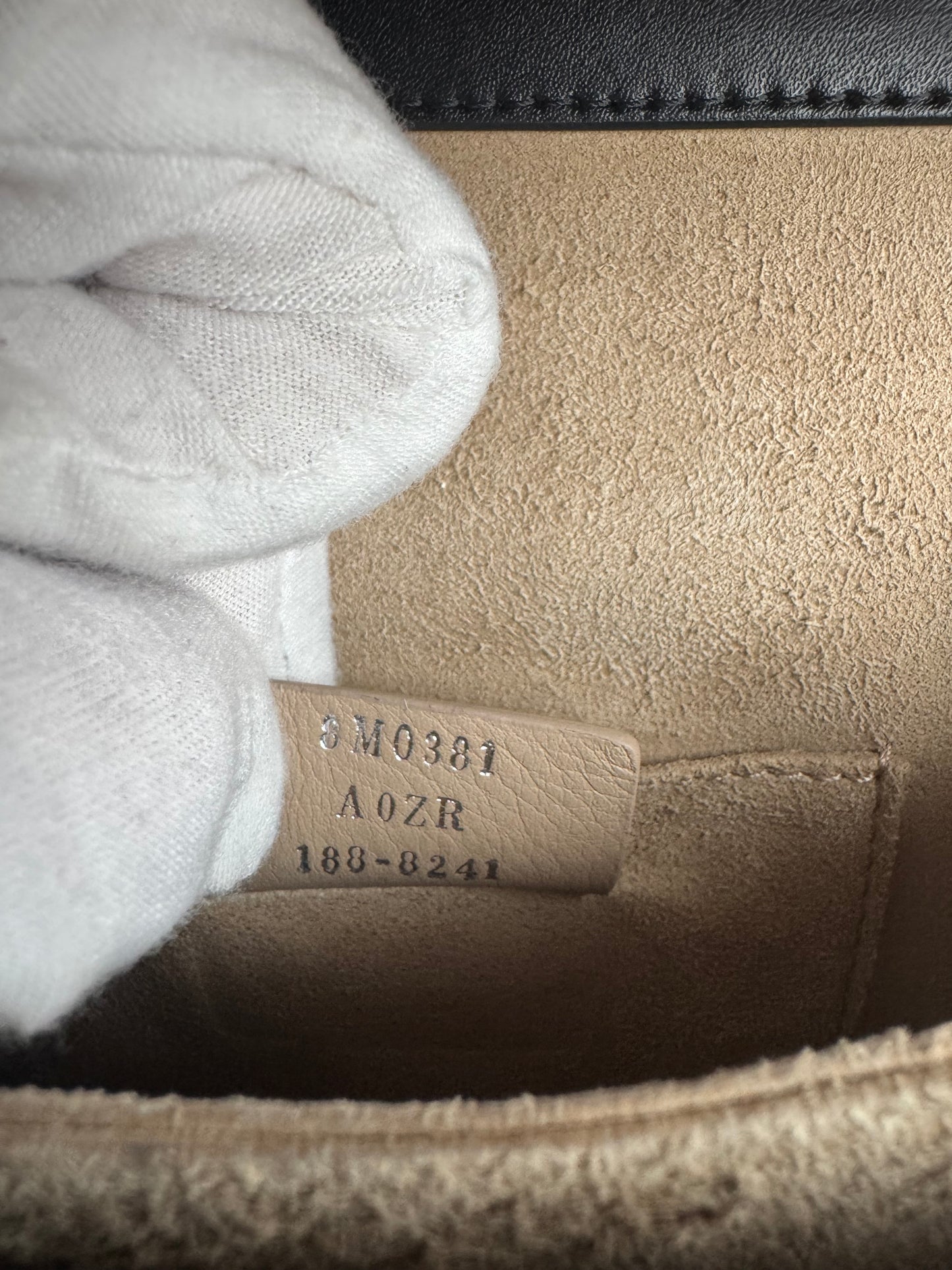 Pre-owned Fendi Kan I Small Black Leather Pearl Crossbody Bag