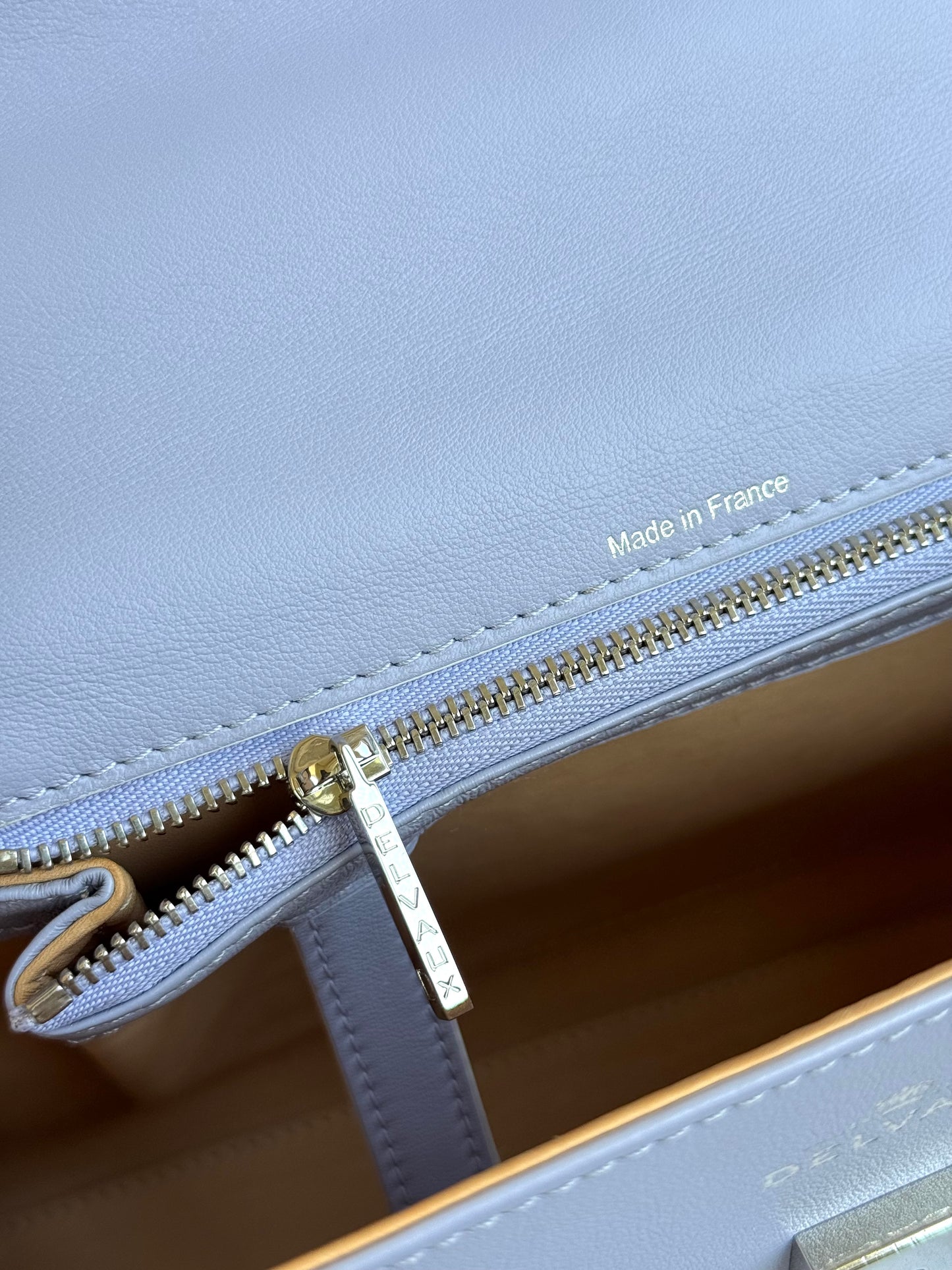 Pre-owned Delvaux Tempête MM Lavender Leather Bag