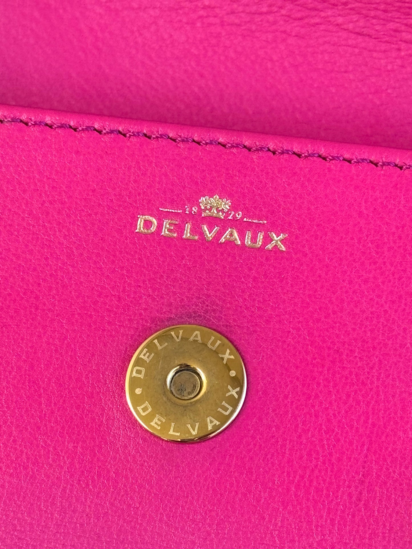 Pre-owned Delvaux Tempête Micro Pink Calfskin Bag