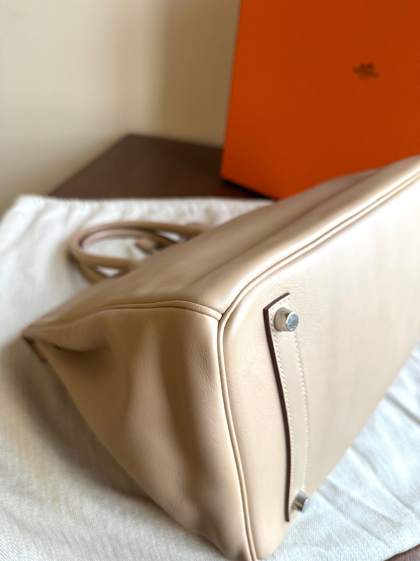 Pre-owned Hermès Birkin 35 Trench Swift Leather Bag
