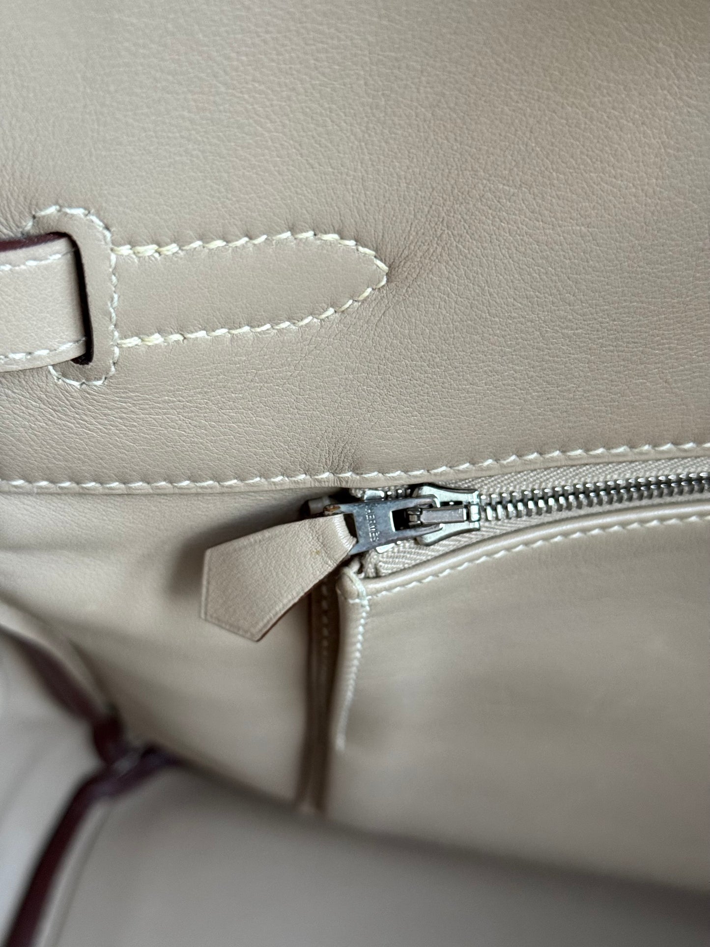 Pre-owned Hermès Birkin 35 Trench Swift Leather Bag