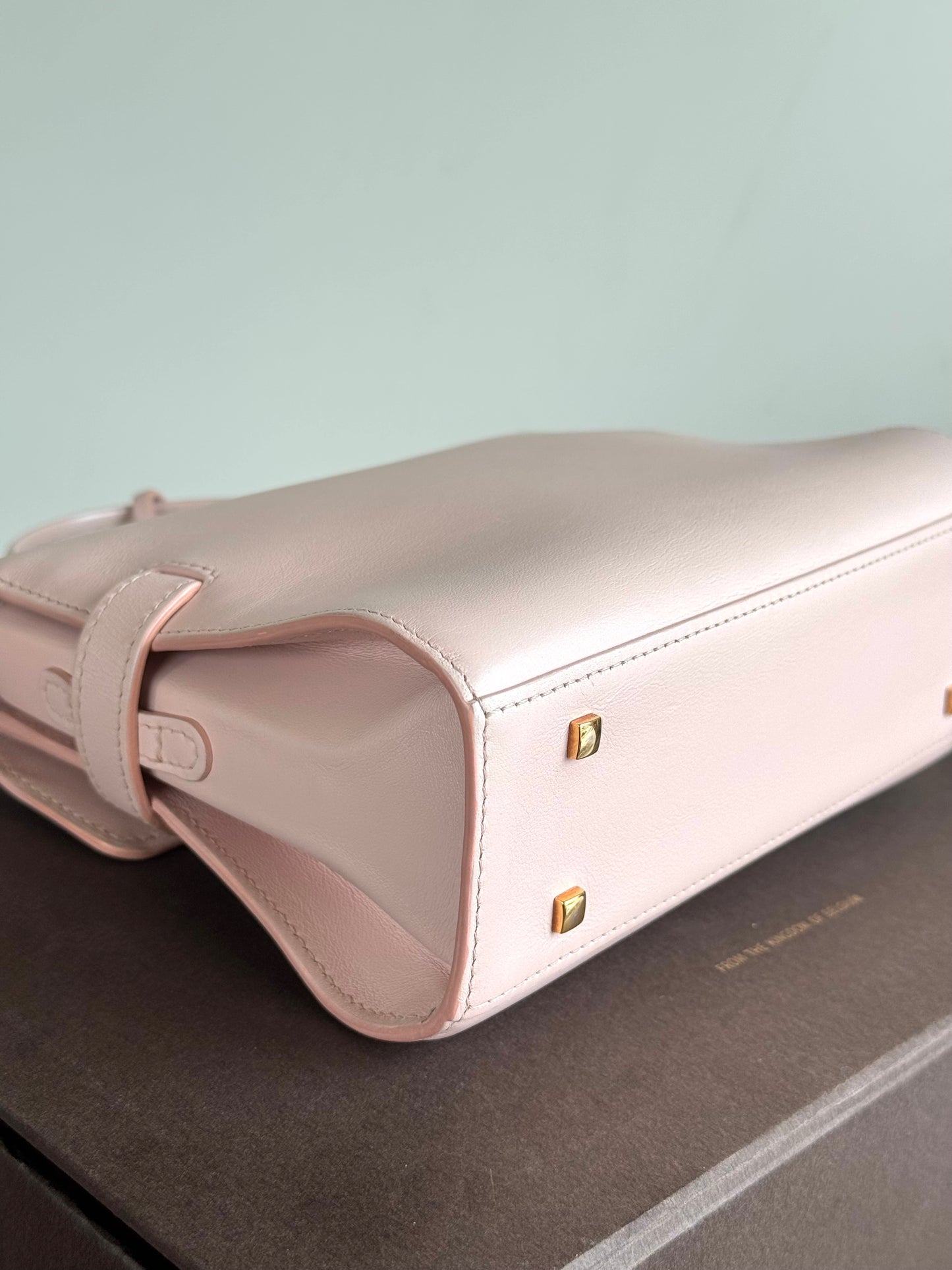 Pre-owned Delvaux Tempête PM Nude Rose Calfskin Bag