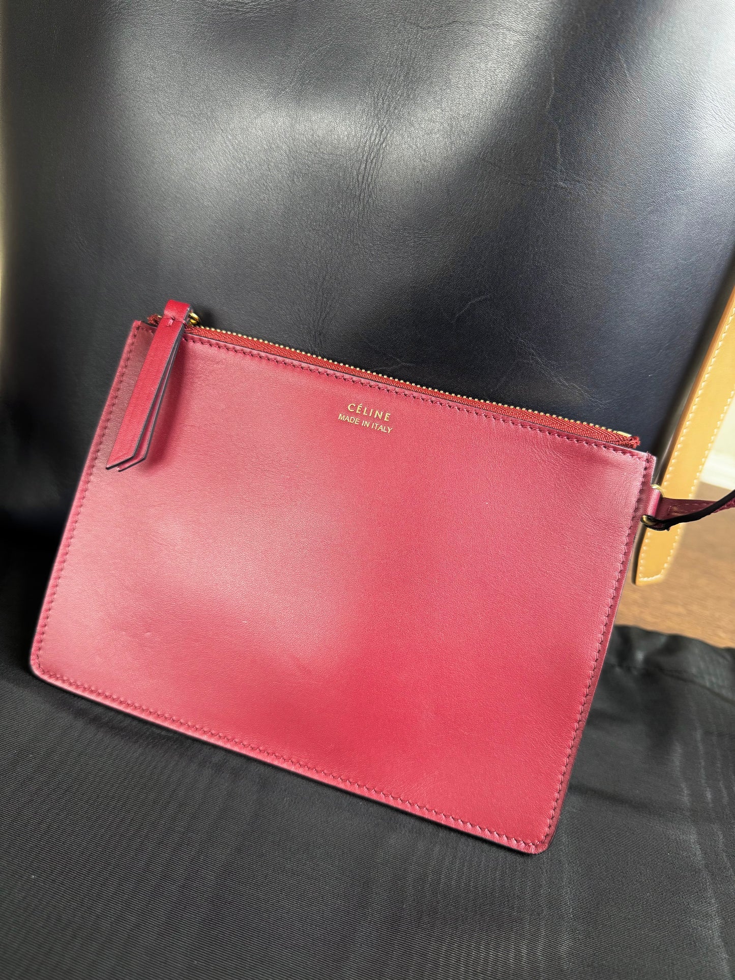 Pre-owned Céline Twisted Cabas Multicolor Leather Tote Bag