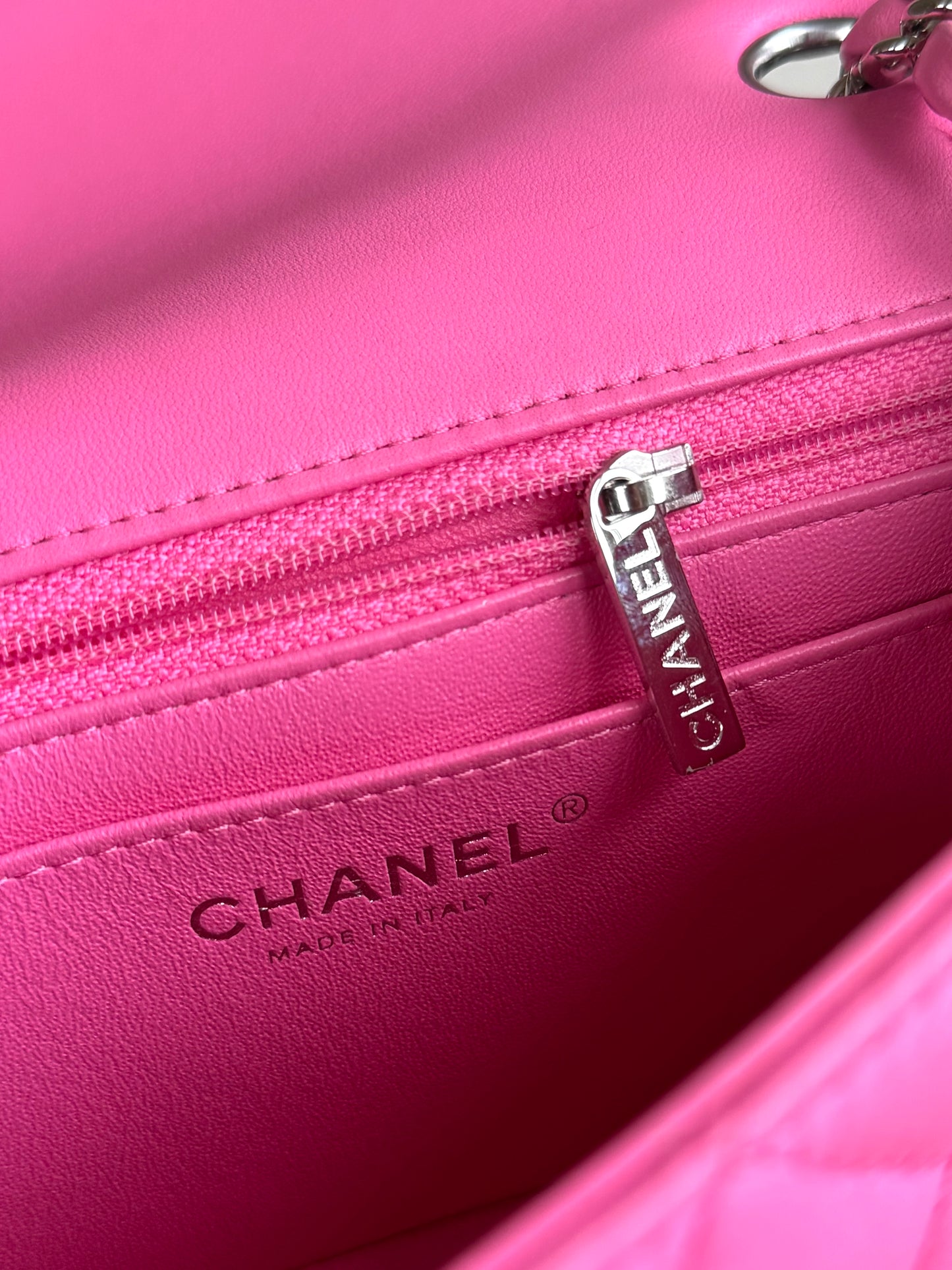 Pre-owned Chanel Timeless Mini Rectangle Pink Leather Bag