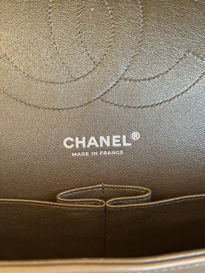 Pre-owned Chanel Timeless Classic Jumbo Tricolor Leather Flap Bag