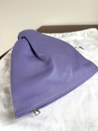 Pre-owned Bottega Veneta The Twist Mini Lavender Leather Bag