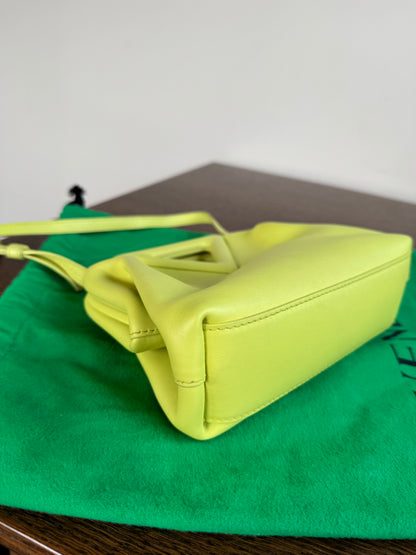 Pre-owned Bottega Veneta Point Small Seagrass Leather Bag