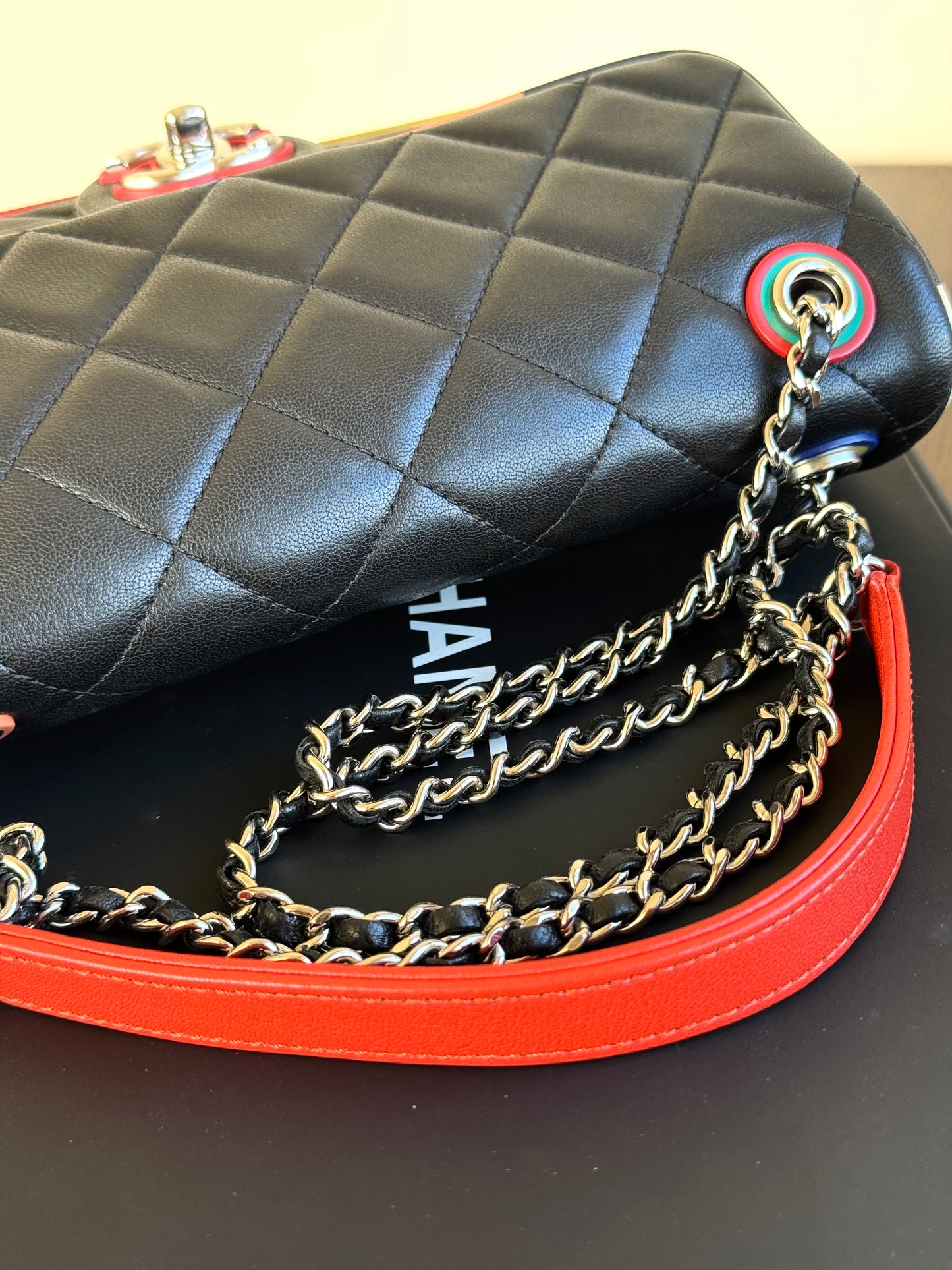 Pre-owned Chanel Timeless Medium Cuba Color Lambskin Flap Bag