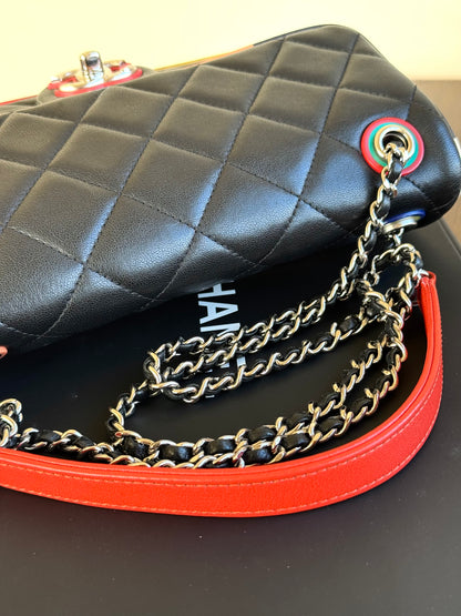 Pre-owned Chanel Timeless Medium Cuba Color Lambskin Flap Bag