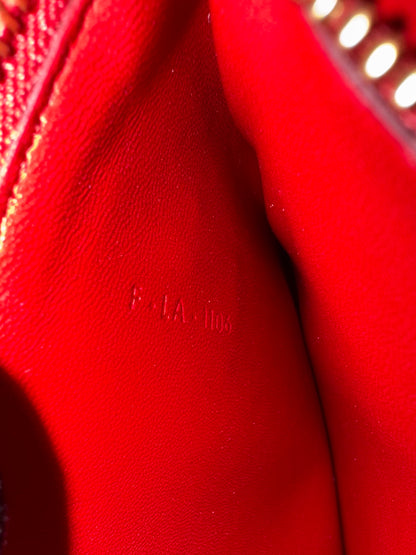 Pre-owned Celine Classic Box Medium Red Leather Bag