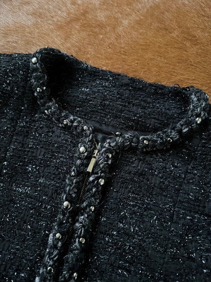 Pre-owned Chanel Paris Dallas Black Tweed Jacket