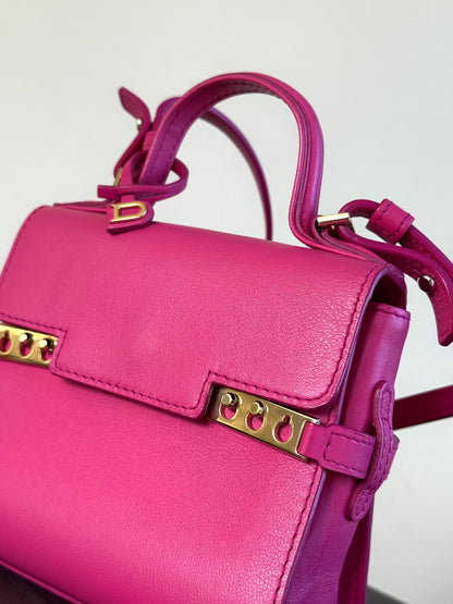 Pre-owned Delvaux Tempête Micro Pink Calfskin Bag