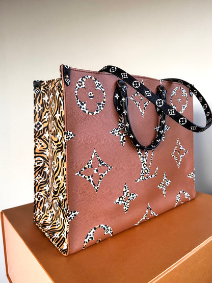 Pre-owned Louis Vuitton OnTheGo GM Jungle Monogram Tote Bag Limited Edition