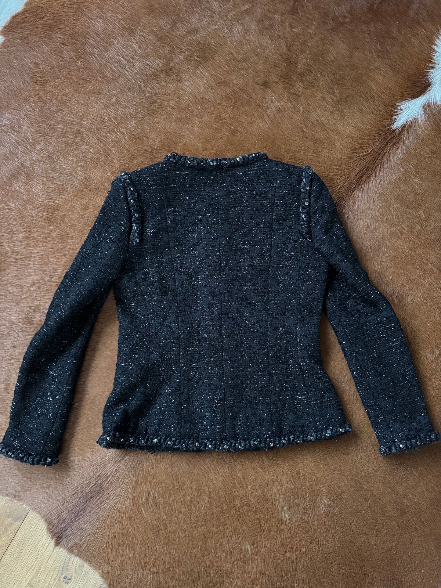 Pre-owned Chanel Paris Dallas Black Tweed Jacket