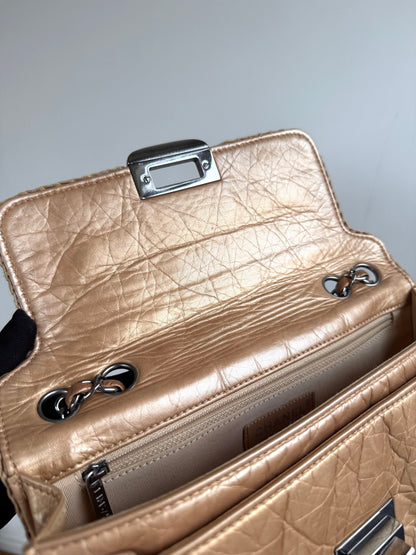 Pre-owned Chanel Chocolat Quilt Reissue Gold Leather Flap Bag