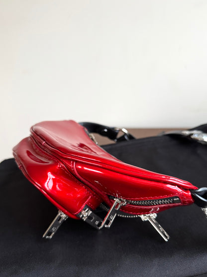 Pre-owned Alexander Wang Mini Attica Red Patent Leather Belt Bag