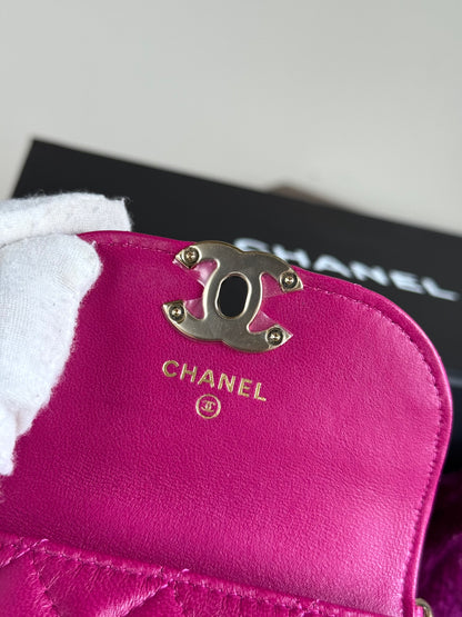 Pre-owned Chanel Multi-Pouching Leather Tweed Belt Waist Bag