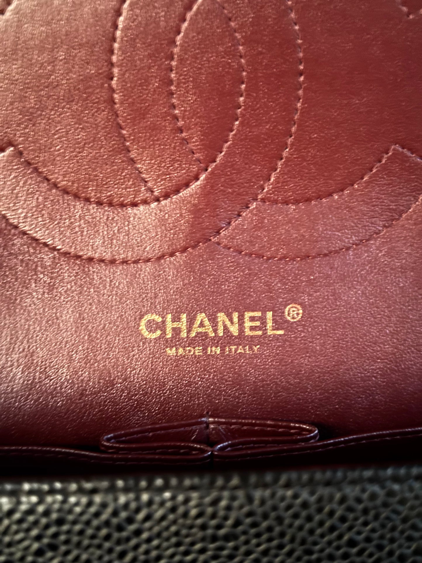 Pre-owned Chanel Timeless Classic Jumbo Black Caviar Flap Bag
