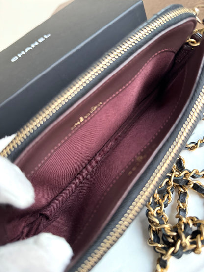 Pre-owned Chanel 2.55 Chain Wallet Lucky Charms Clutch Bag