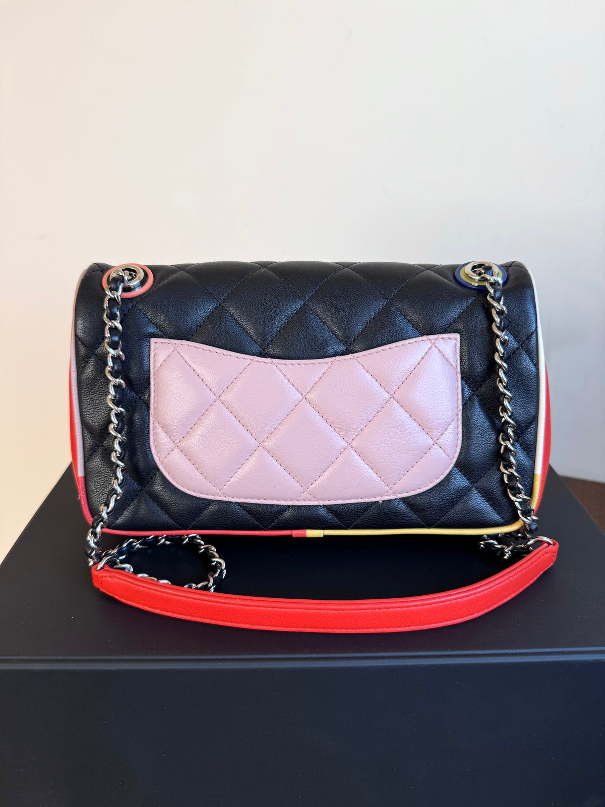 Pre-owner Chanel Timeless Small Cuba Color Lambskin Flap Bag