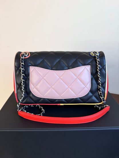 Pre-owner Chanel Timeless Small Cuba Color Lambskin Flap Bag